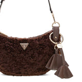 Katie CNVRTBLE Shoulder bag Faux fur Espresso