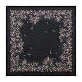 Printed Square Foulard Black