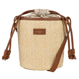 Straw Bucket bag Natual