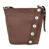 Suede Studs Bucket bag Dark Brown