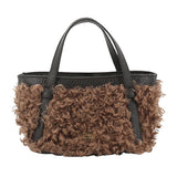 Cosmo Woolen Handbag Mini Latxa/Dalia Camel