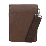 Pocket Flap Crossbody bag Dark Brown