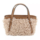 Cosmo Woolen Handbag Mini Latxa/Dalia Natural