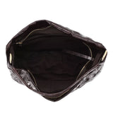 Hobo MIA Leather Maxi Cocco Dark Brown