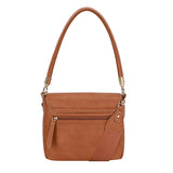 Hook Shoulder bag w/Flap Cognac
