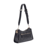 Cresidia Top Zip Shoulder Bag Black