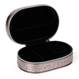 Disco Jewelry Zip Oval Gunmetal