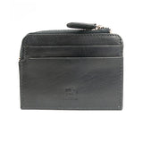 Leather Zip Wallet Black