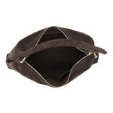 Suede Hobo bag Big Dark Brown