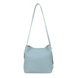 Bar-Zipper Bucket bag Light blue