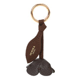 Flower Bag charm Dark Brown