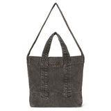 Washed Denim Cross Body Gray Denim