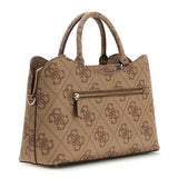 Janie Logo GRLFRND Satchel Latte Logo