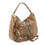 Hobo Mia Leather Python embossed Wood