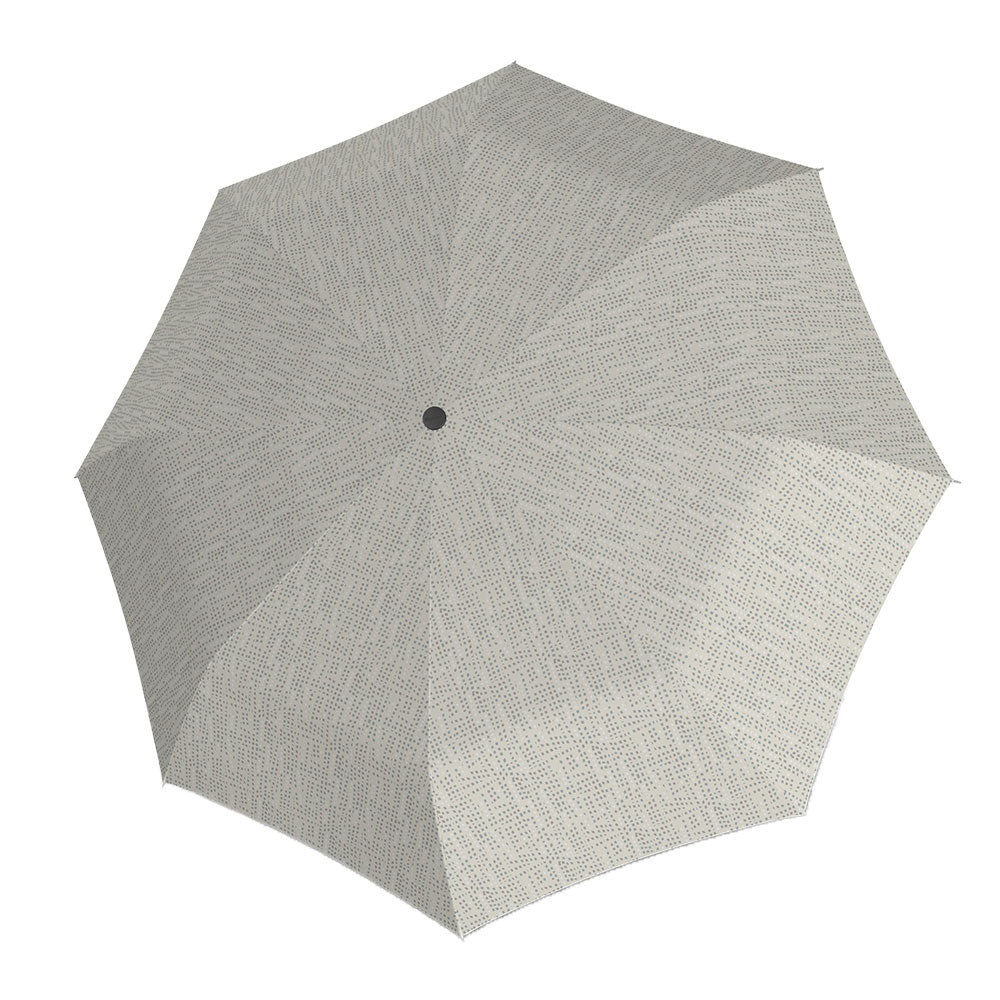 Knirps A 050 Medium Manual paraply i beige med prikkemønster sett ovenfra