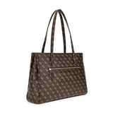 Power Play Tech Tote Brown Logo