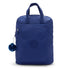 Royal blue kipling kazuki backpack 13 diamond wave emboss med topphåndtak og myk ape-nøkkelring