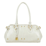 Lock Shiny Shoulder bag Beige