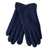 Hedda Strikkehanske Dark Blue