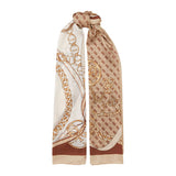 Meridian Scarf Latte Logo