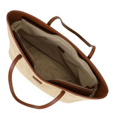 Straw Shoulder bag Natural