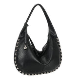 Studs Shoulder bag Black