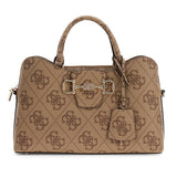 Janie Logo GRLFRND Satchel Latte Logo