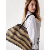 Vikky II Large 2 in 1 Tote Natural/Black