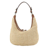 Hobo Nana Mini Raffia Maglia/Leather Natural-Nut