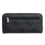 Janie Logo SLG LRG Zip Around Coal Logo