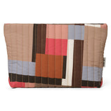 Soft Cotton Quilt Pouch Ash Rose