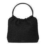 Woolen Pop Scrunch Tote Black