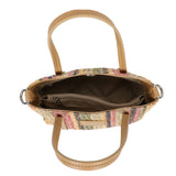 Straw Handbag S Pink/Green