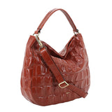 Hobo MIA Leather Maxi Cocco Dark Orange