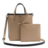 Anna Vertical Shopping Bag Noir Krema