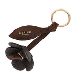 Flower Bag charm Dark Brown