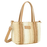 Straw Handbag S Beige