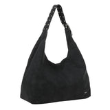 Suede Studs Shopper L Black