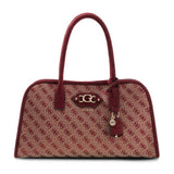 Samantha Girlfriend Satchel Merlot Logo