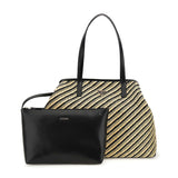 Vikky II Large 2 in 1 Tote Natural/Black