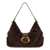 Camden Suede Shoulder bag Espresso