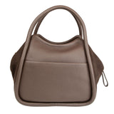 Linnea Suede Handbag Dark Brown
