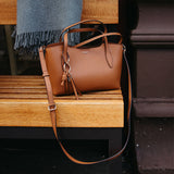 Melody 2-in-1 Satchel Caramel