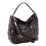 Hobo MIA Leather Maxi Cocco Dark Brown