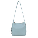 Bar-Zipper Bucket bag Light blue