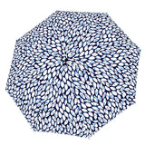 Fiber magic printed automatic Leaves blue