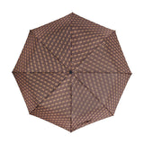 Umbrella Open Close Brown/Ochre