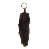 Foxtail Bag charm Dark Brown-Gold