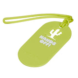 Fun luggage tag x2 Hands off!