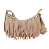 Fringed Shoulder bag Beige